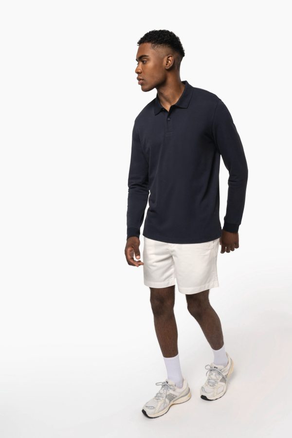 Polo piqué manches longues Bio180 homme – Image 11