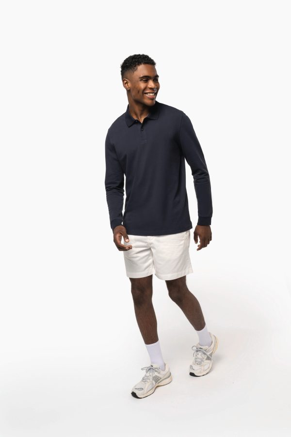 Polo piqué manches longues Bio180 homme – Image 8