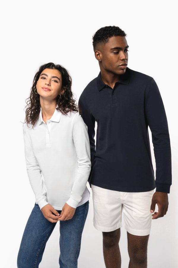 Polo piqué manches longues Bio180 femme – Image 6