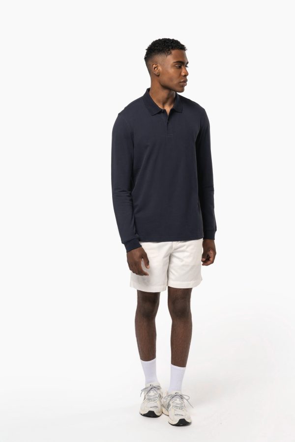 Polo piqué manches longues Bio180 homme – Image 5