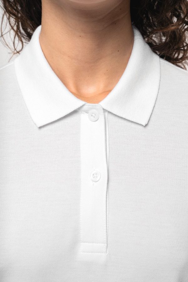 Polo piqué manches longues Bio180 femme – Image 3