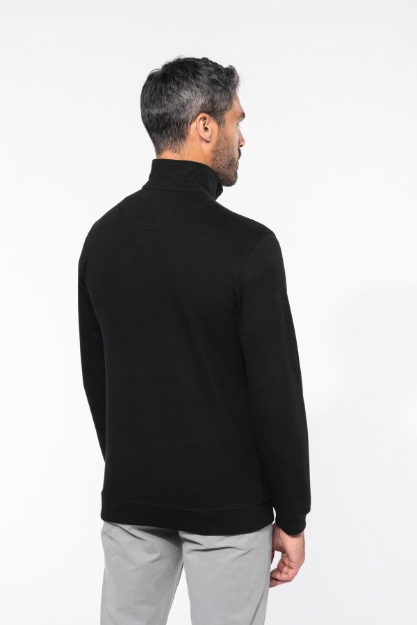 Trucker > sweat-shirt piqué col zippé homme – Image 2