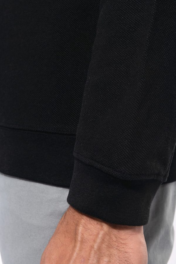 Trucker > sweat-shirt piqué col zippé homme – Image 7