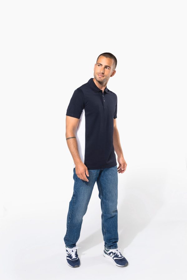 Polo piqué manches courtes bicolore homme – Image 8