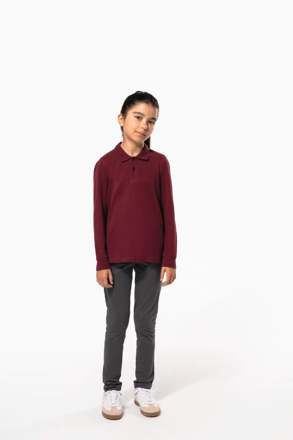 Polo manches longues enfant – Image 7