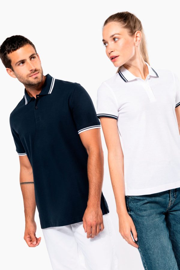 Polo homme manches courtes à liserés contrastés – Image 10