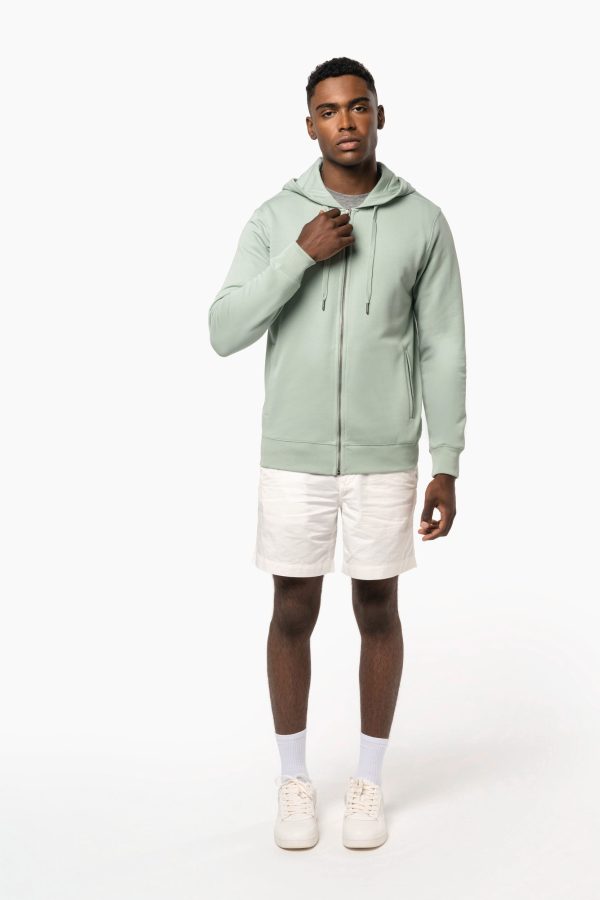 Sweat-shirt french terry écoresponsable zippé à capuche unisexe – Image 9