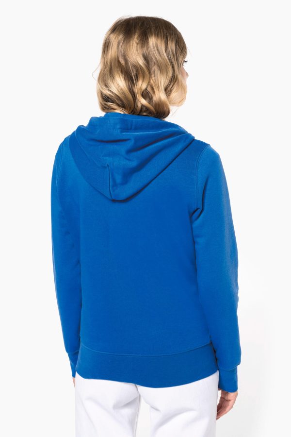 Sweat-shirt écoresponsable zippé à capuche femme – Image 2