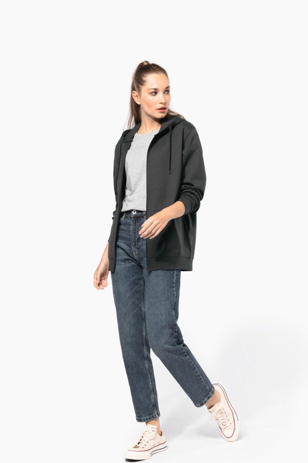 Sweat-shirt recyclé zippé à capuche unisexe – Image 11