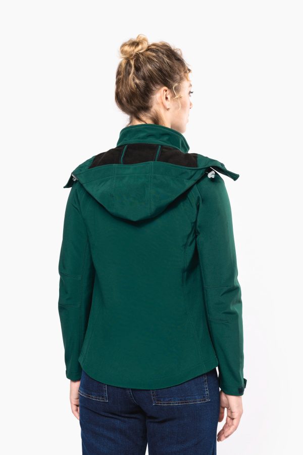 Veste softshell à capuche amovible femme – Image 2