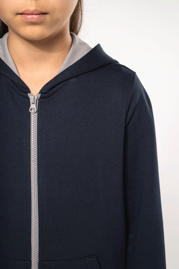 Sweat-shirt zippé capuche enfant – Image 3