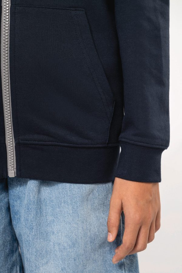 Sweat-shirt zippé capuche enfant – Image 5