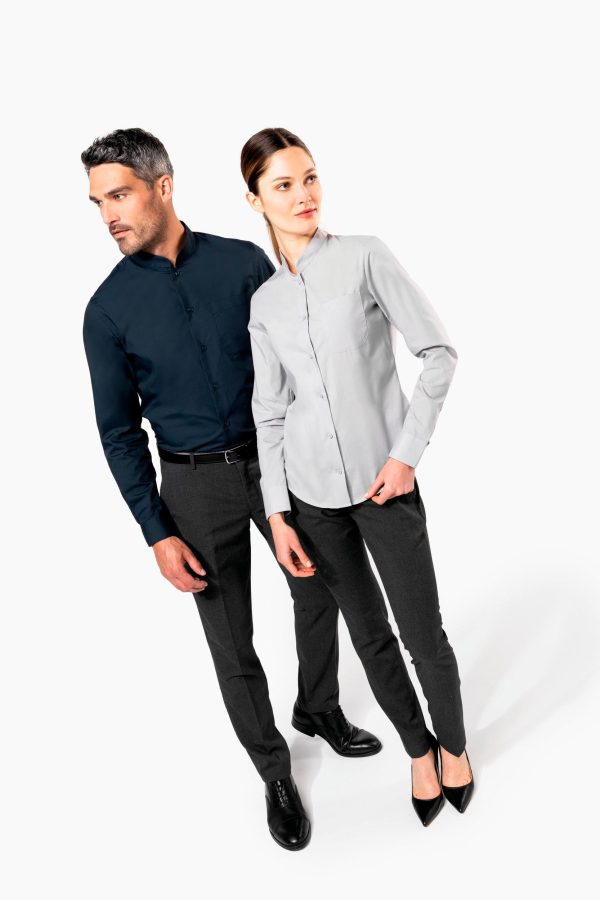 Chemise col mao manches longues – Image 9