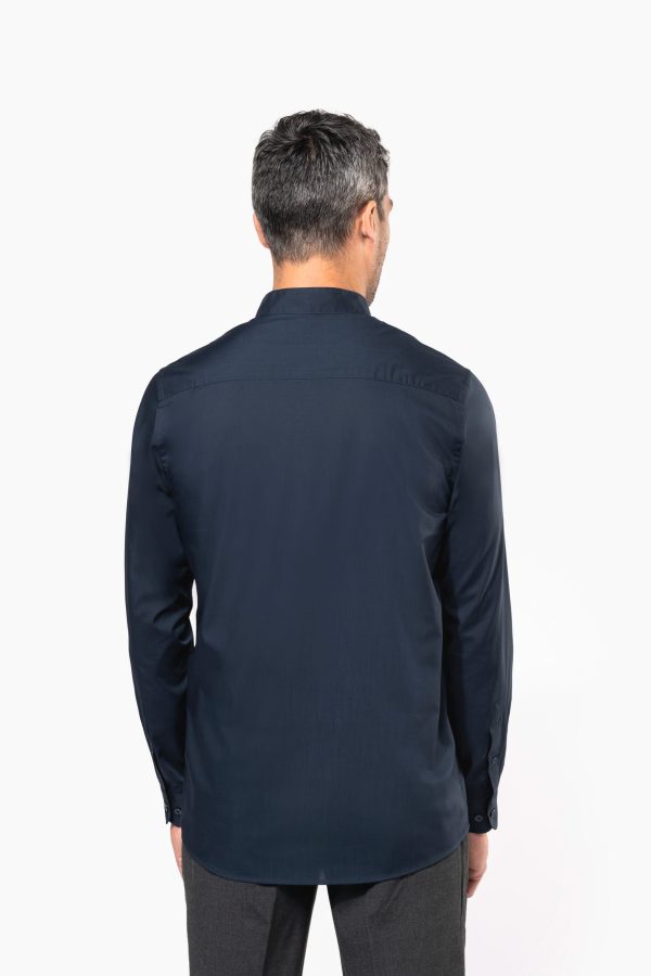 Chemise col mao manches longues – Image 2