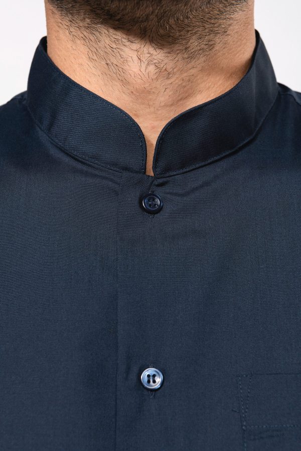 Chemise col mao manches longues – Image 6