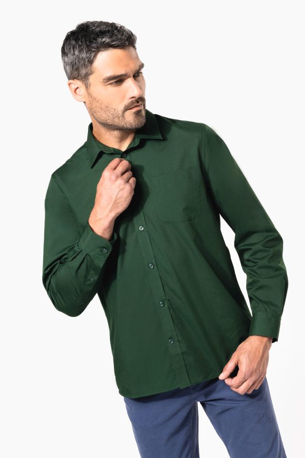 Chemise popeline polycoton entretien facile homme – Image 3