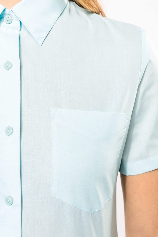 Chemise popeline polycoton manches courtes entretien facile femme – Image 9