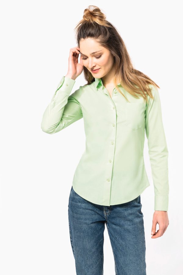 Chemise popeline polycoton entretien facile femme – Image 3