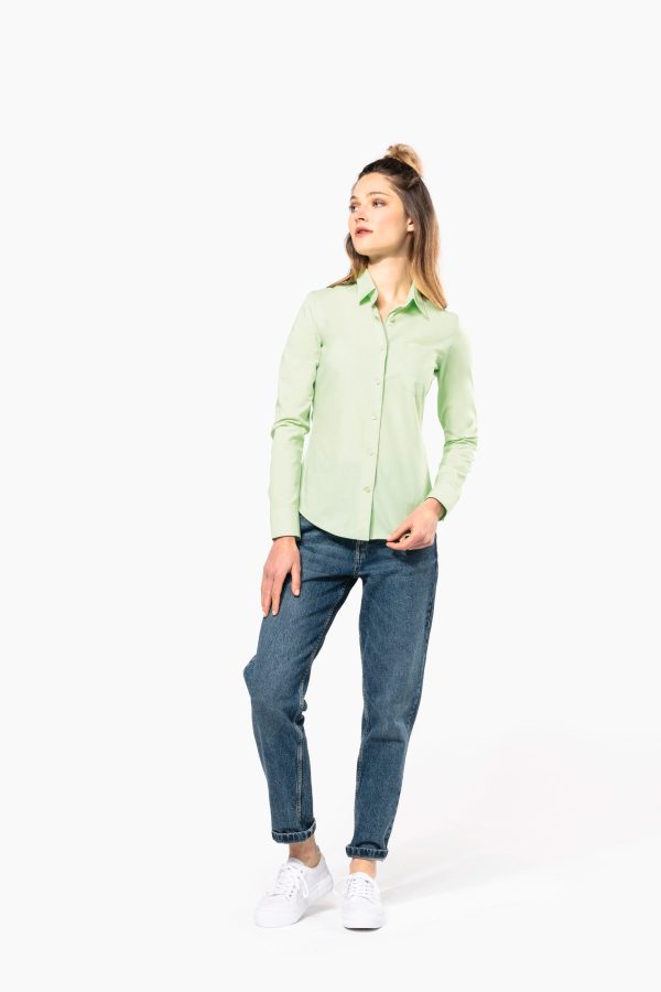 Chemise popeline polycoton entretien facile femme – Image 5