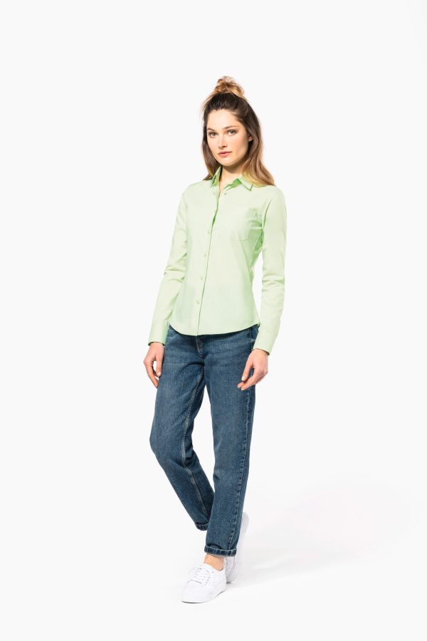 Chemise popeline polycoton entretien facile femme – Image 4