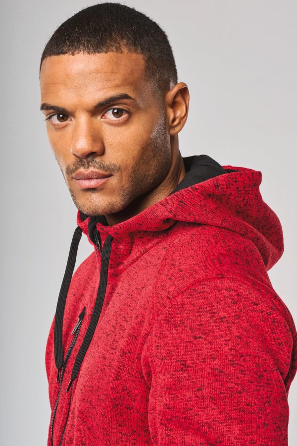 Veste à capuche chinée homme – Image 6