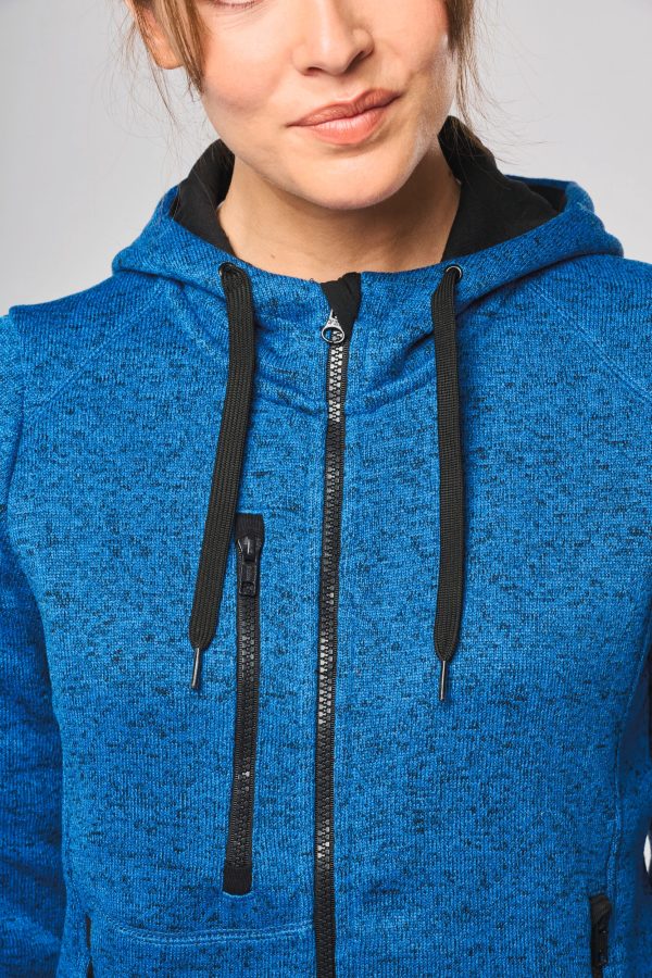 Veste à capuche chinée femme – Image 6