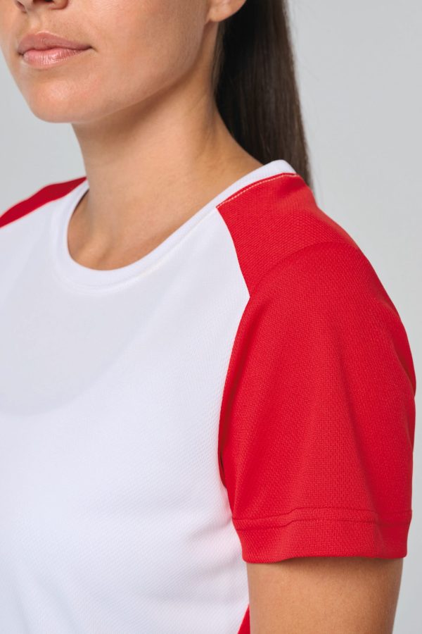 T-shirt de sport écoresponsable bicolore femme – Image 5