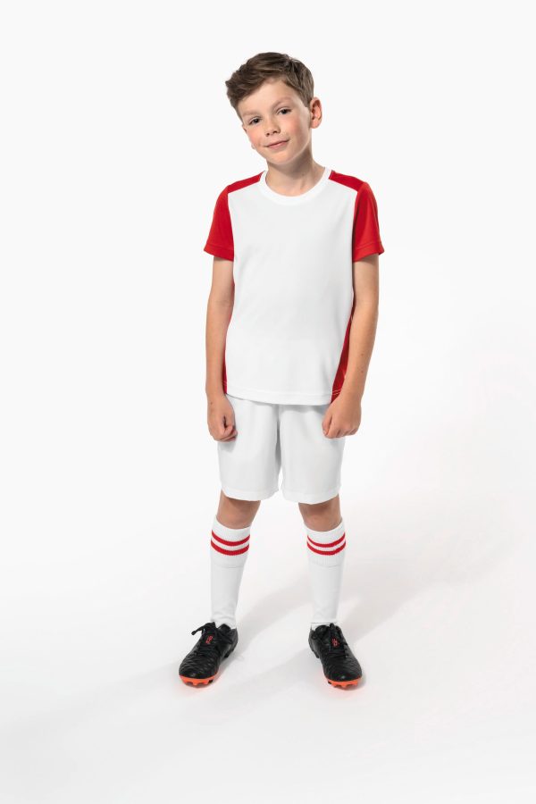 T-shirt de sport écoresponsable bicolore enfant – Image 4