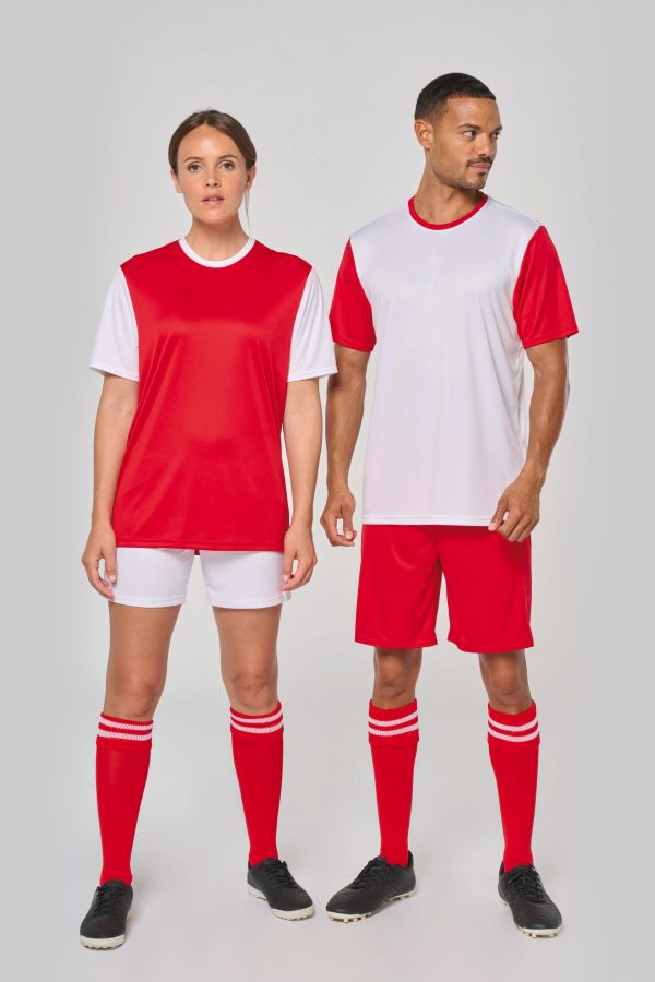 Maillot manches courtes bicolore unisexe – Image 4