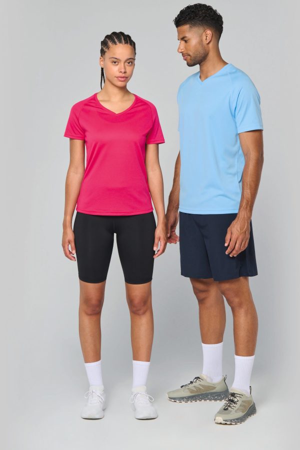 T-shirt de sport manches courtes col v femme – Image 4