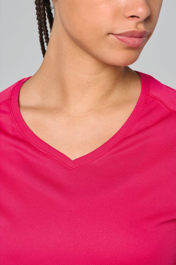 T-shirt de sport manches courtes col v femme – Image 5