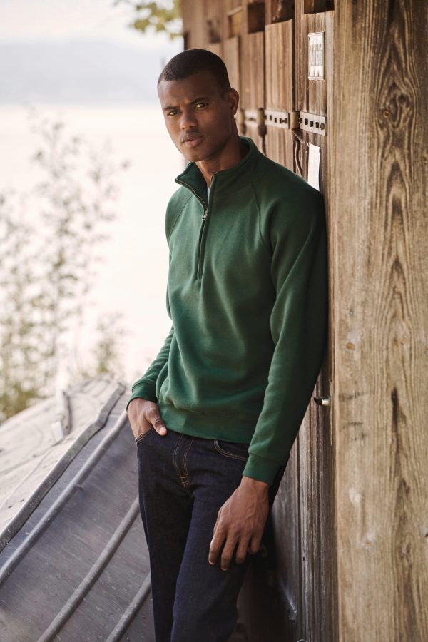 Sweat-shirt col zippé Premium (62-032-0) – Image 3