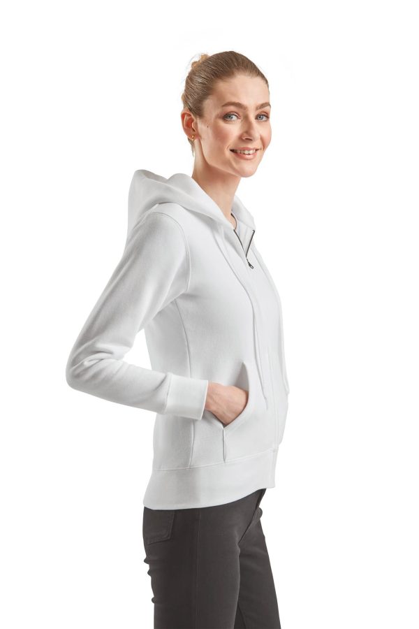 Sweat-shirt femme zippé capuche Premium (62-118-0) – Image 3