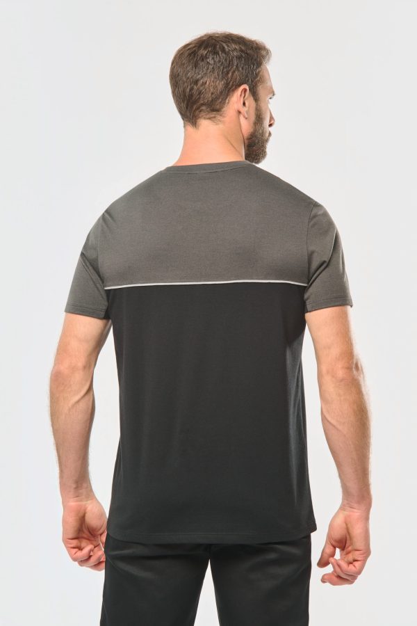 T-shirt bicolore écoresponsable manches courtes unisexe – Image 11