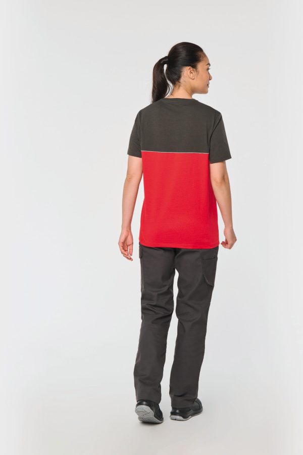 T-shirt bicolore écoresponsable manches courtes unisexe – Image 7