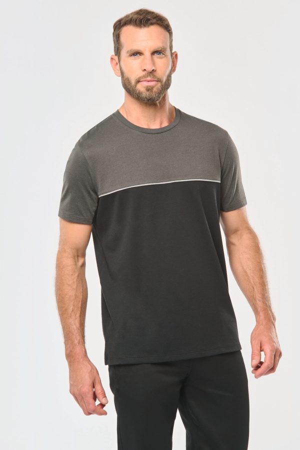 T-shirt bicolore écoresponsable manches courtes unisexe – Image 10