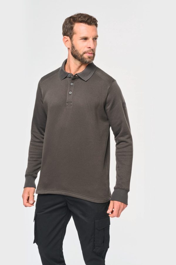 Sweat-shirt col polo homme