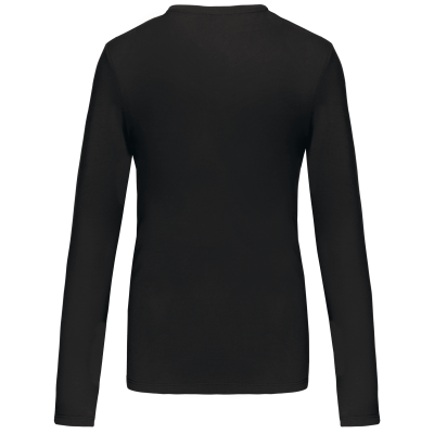 T-shirt col V manches longues femme – Image 9