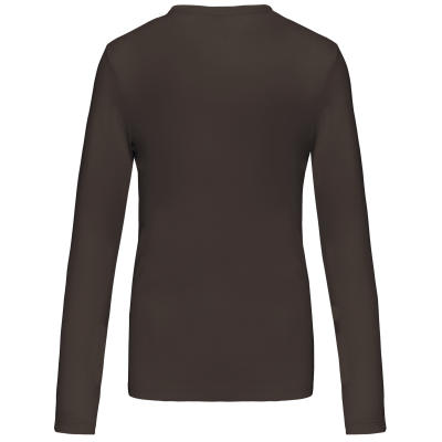 T-shirt col V manches longues femme – Image 11