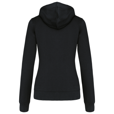Sweat-shirt zippé capuche contrastée femme – Image 11