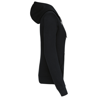 Sweat-shirt zippé capuche contrastée femme – Image 10