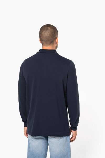 Polo piqué manches longues homme – Image 2