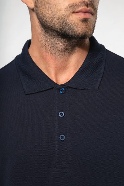 Polo piqué manches longues homme – Image 3