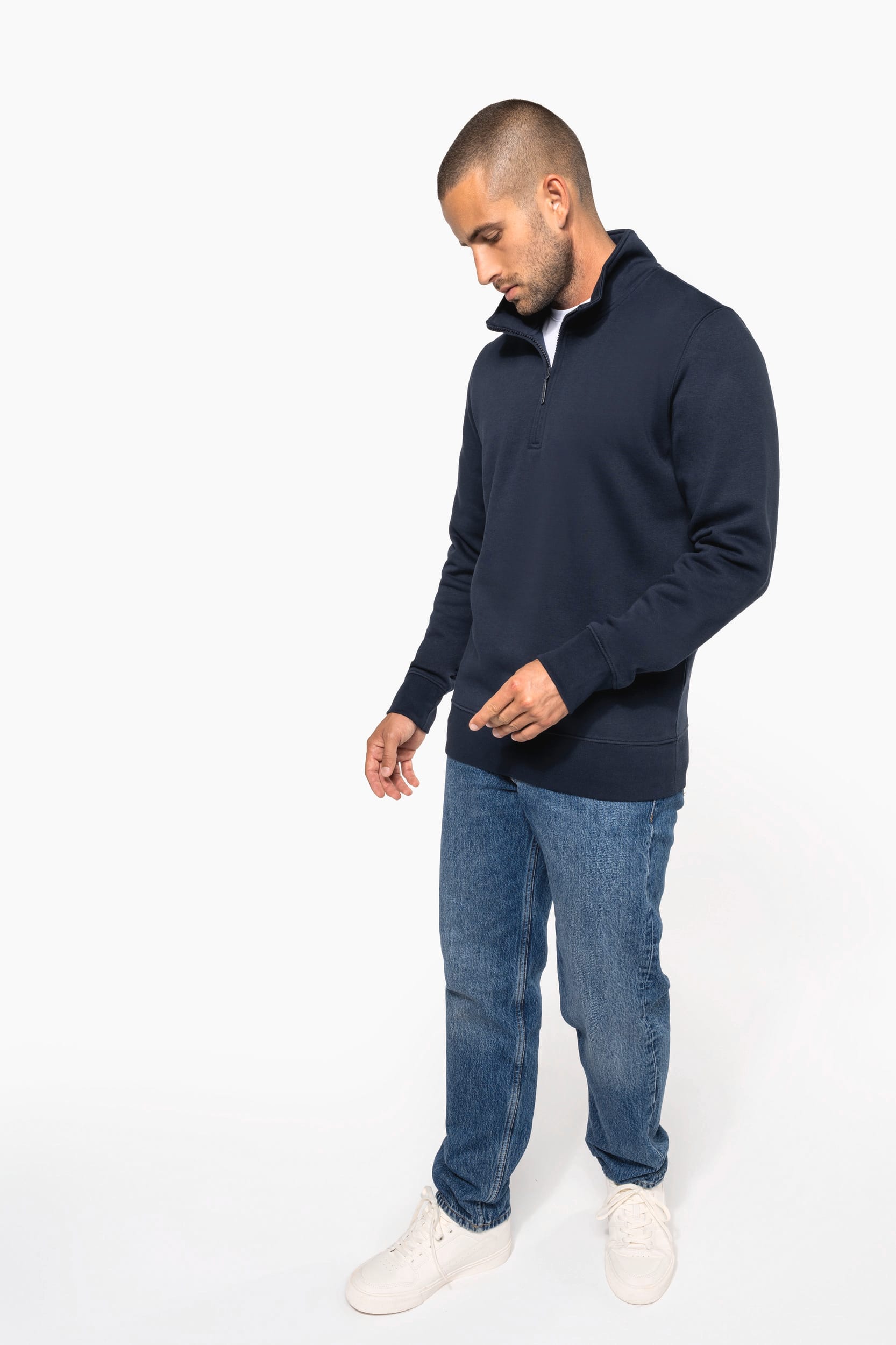 Sweat-shirt col zippé homme – Image 8