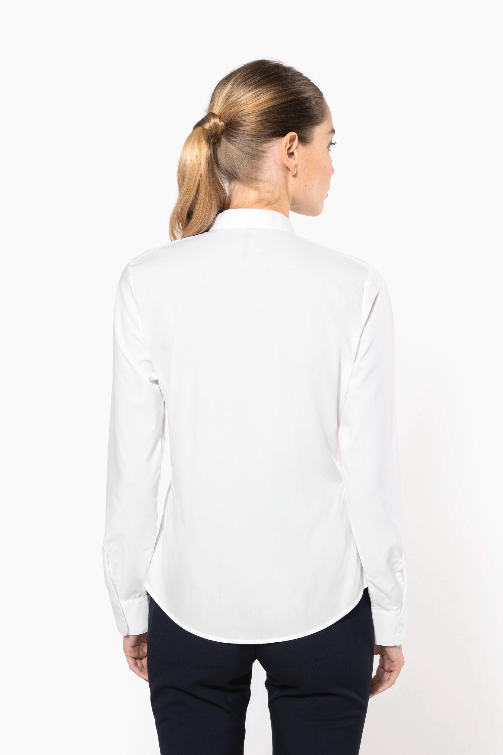 Chemise col mao manches longues femme – Image 11