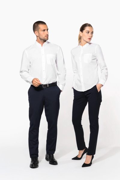 Chemise col mao manches longues – Image 20
