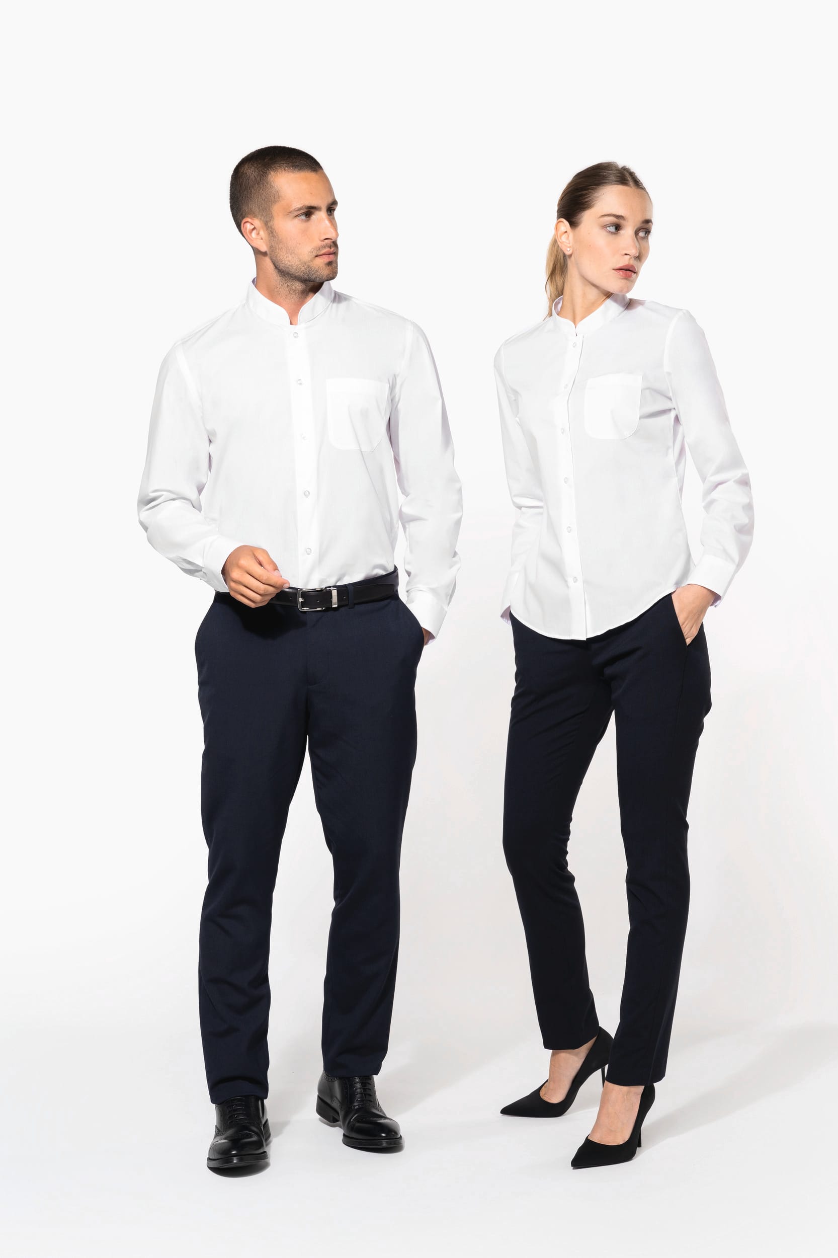 Chemise col mao manches longues – Image 20