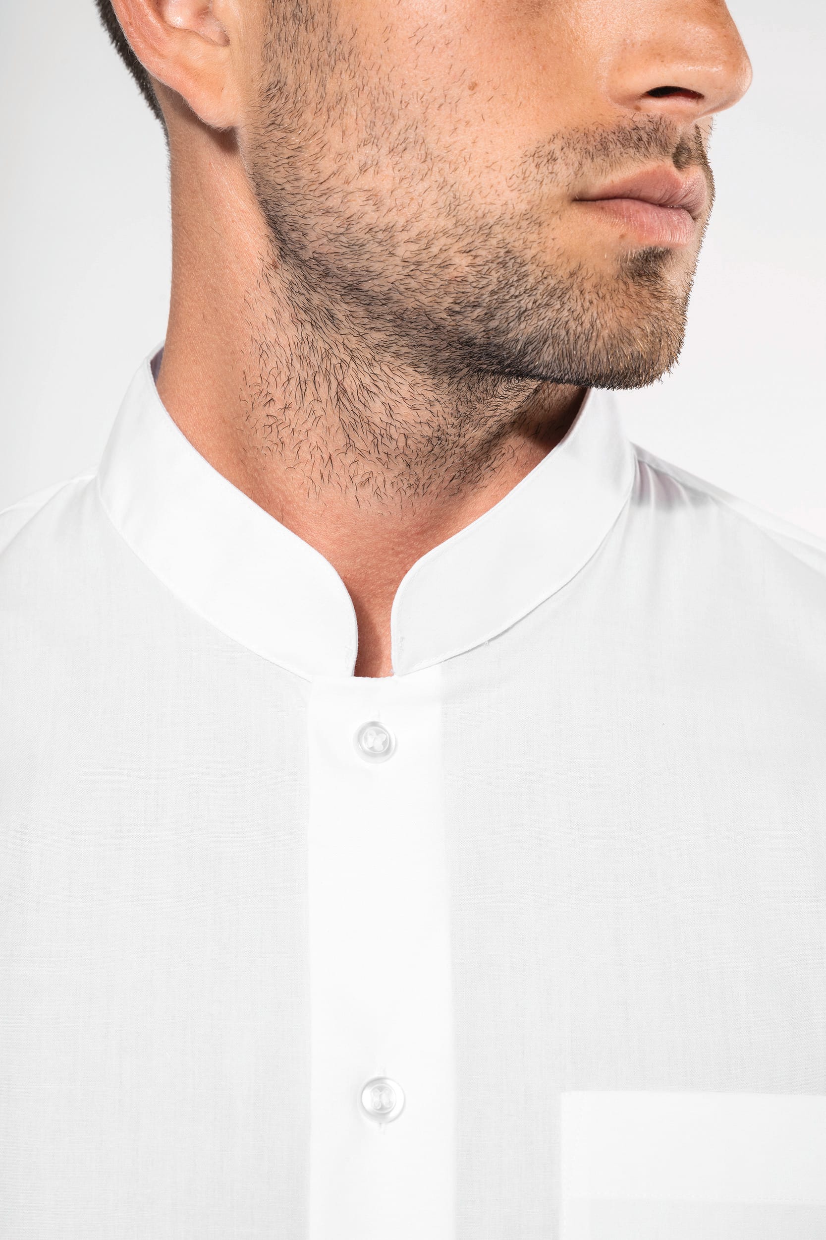 Chemise col mao manches longues – Image 15