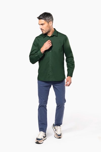 Chemise popeline polycoton entretien facile homme – Image 5