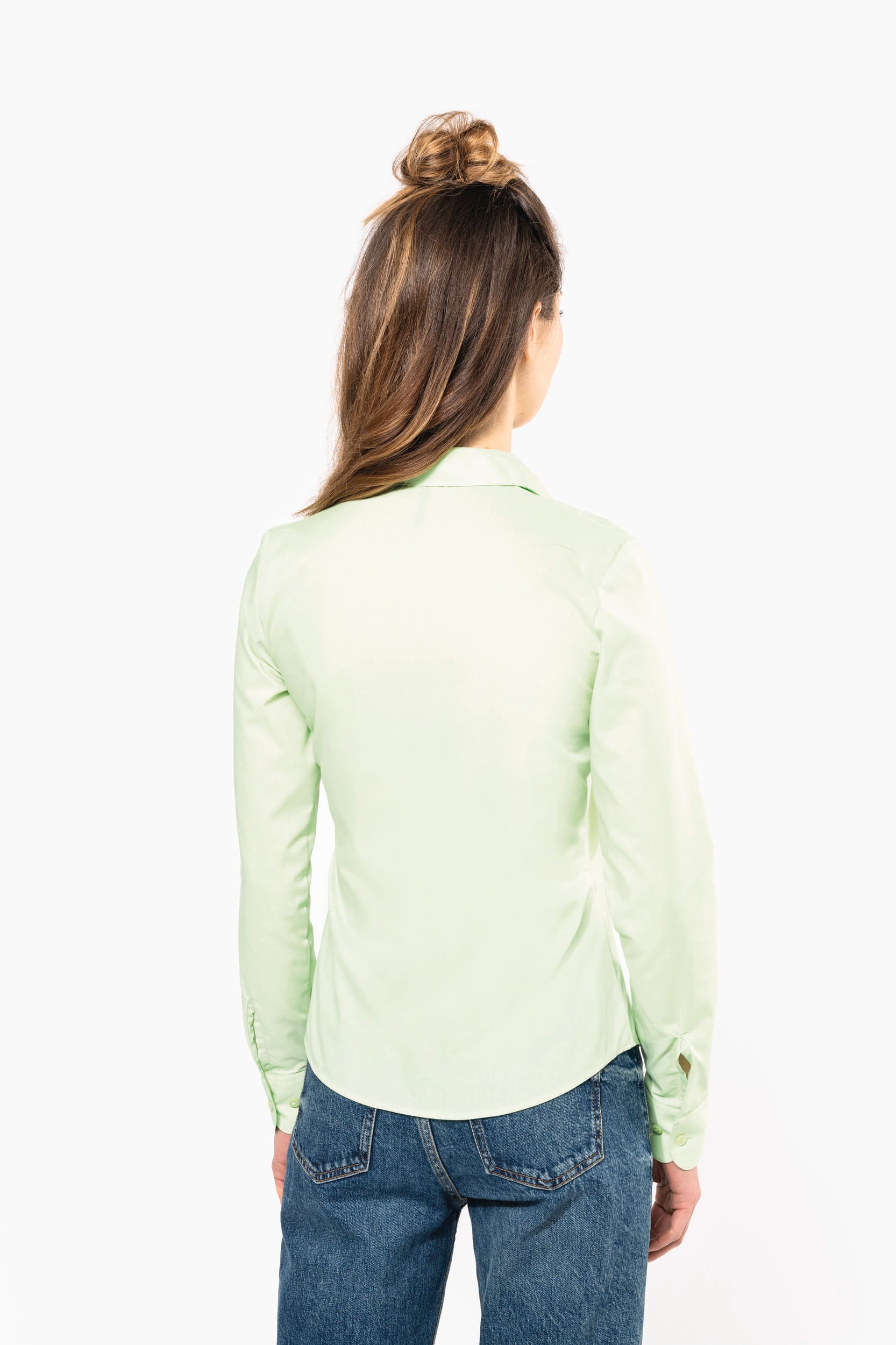 Chemise popeline polycoton entretien facile femme – Image 2